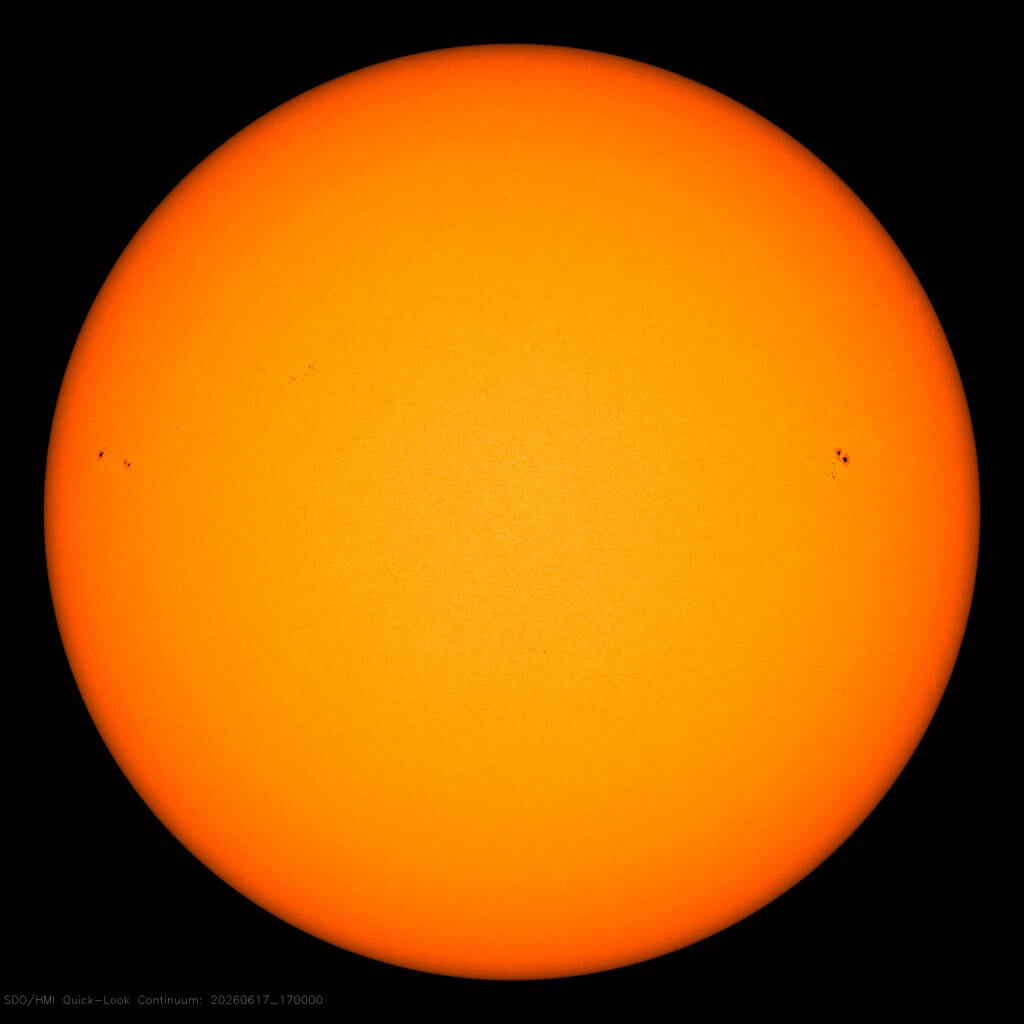 The Sun - NASA SDO - 17 Jun 2026