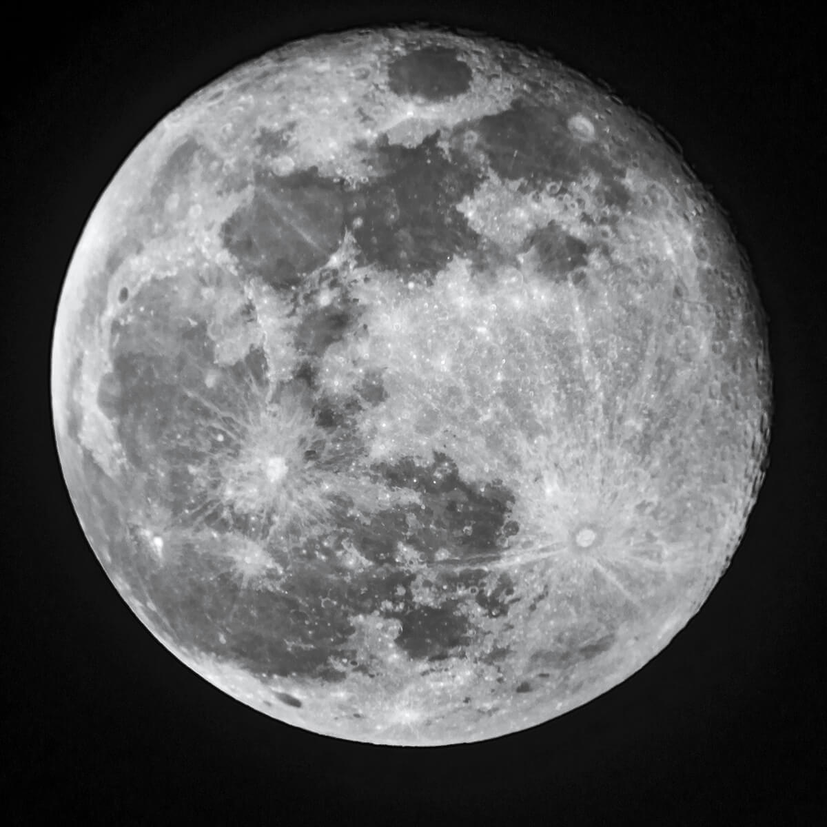 Jan 2024 Full Moon (60x Magnification) [Natural] - 26 Jan 2024