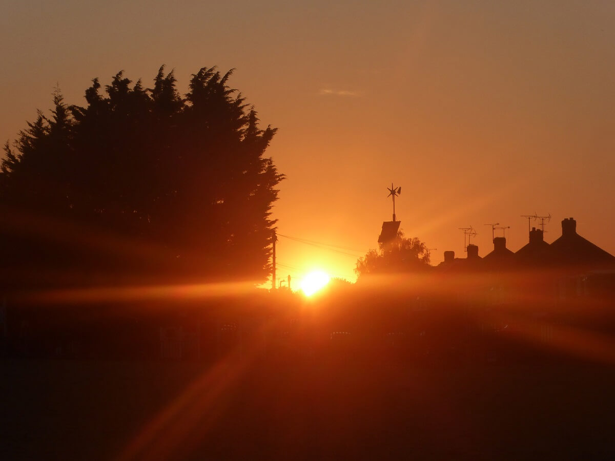 Sunset from Ryetop Park in Rainham (Kent) - 22 Jun 2024