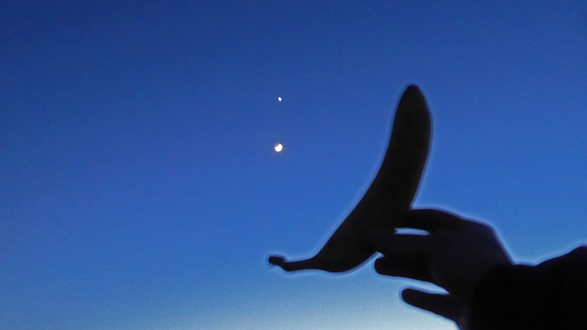 Moon-Venus-Banana Conjunction - 01 Feb 2025