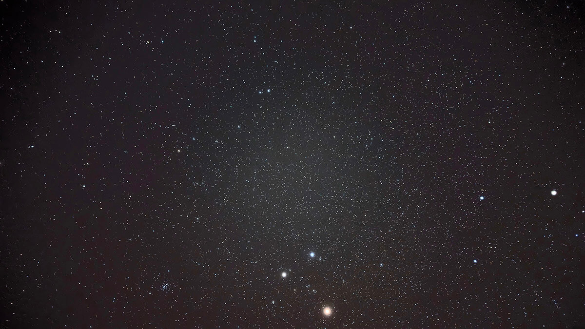 Beehive Cluster with Mars in Gemini - 21 Feb 2025