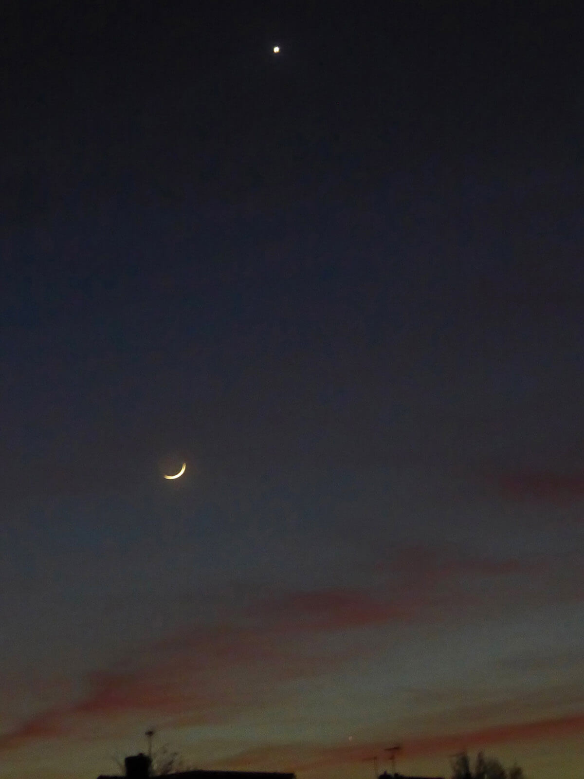 Venus-Mercury-Moon Conjunction - 01 Mar 2025