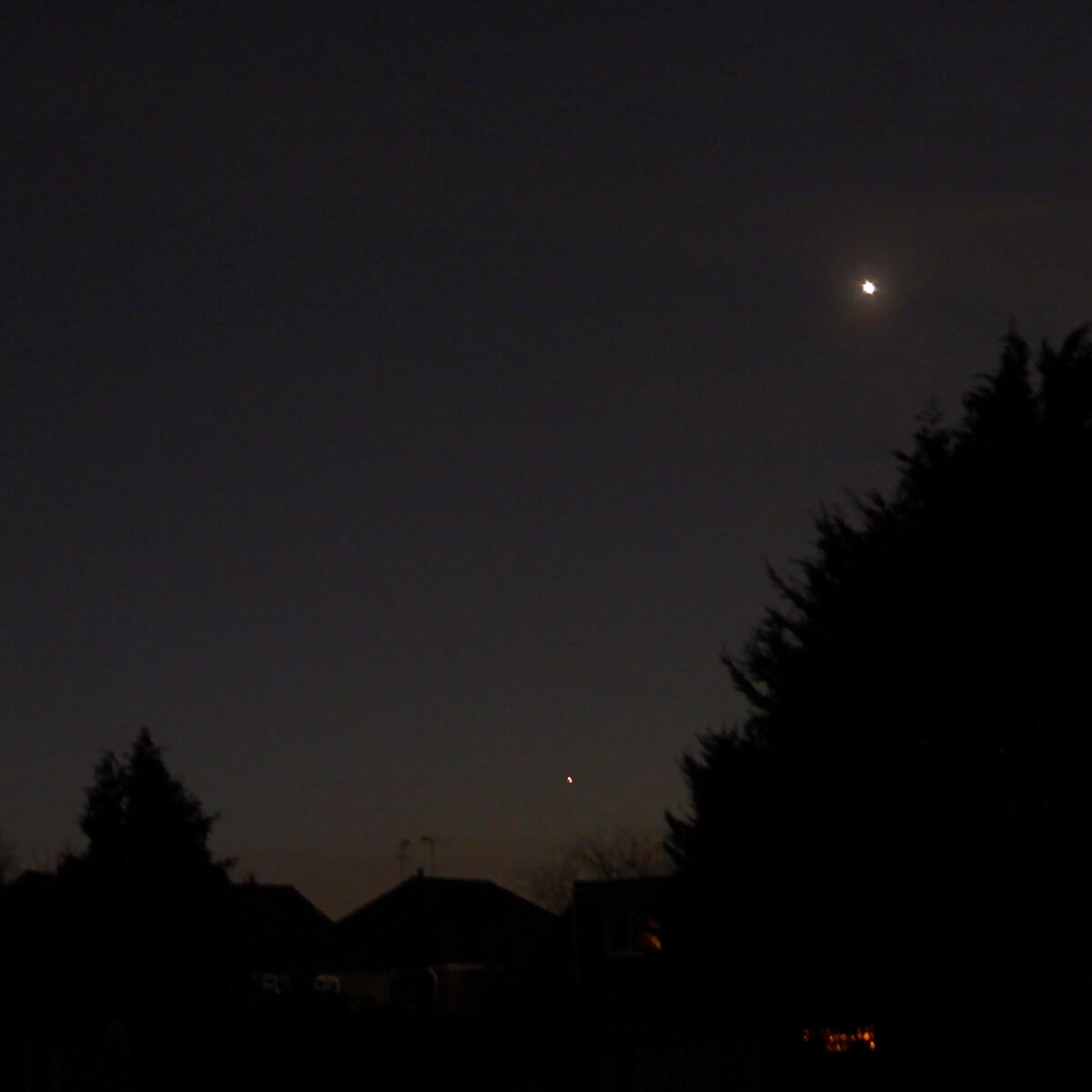 Venus-Mercury Conjunction - 08 Mar 2025