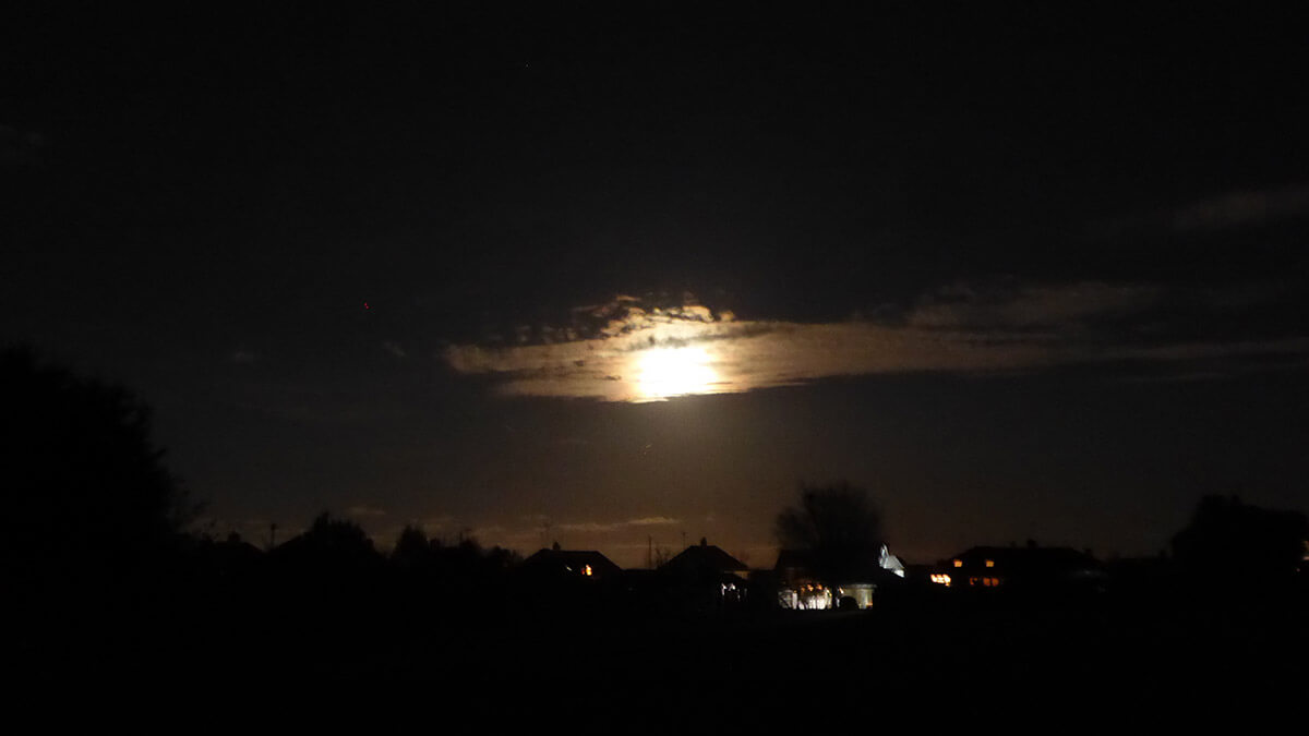 The Moon Brightens Clouds - 14 Mar 2025