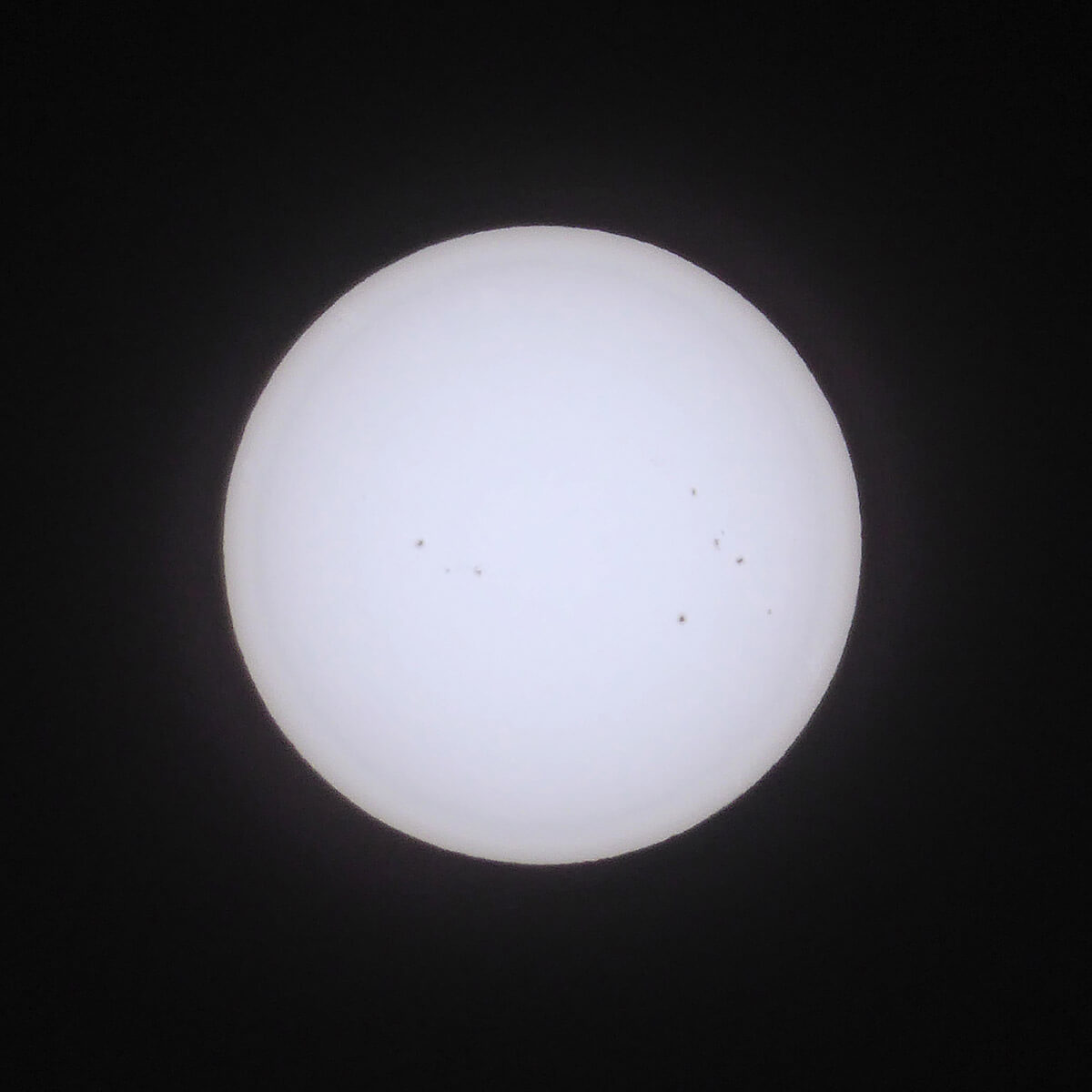 Sunspots (Natural Colour) - 18 Mar 2025