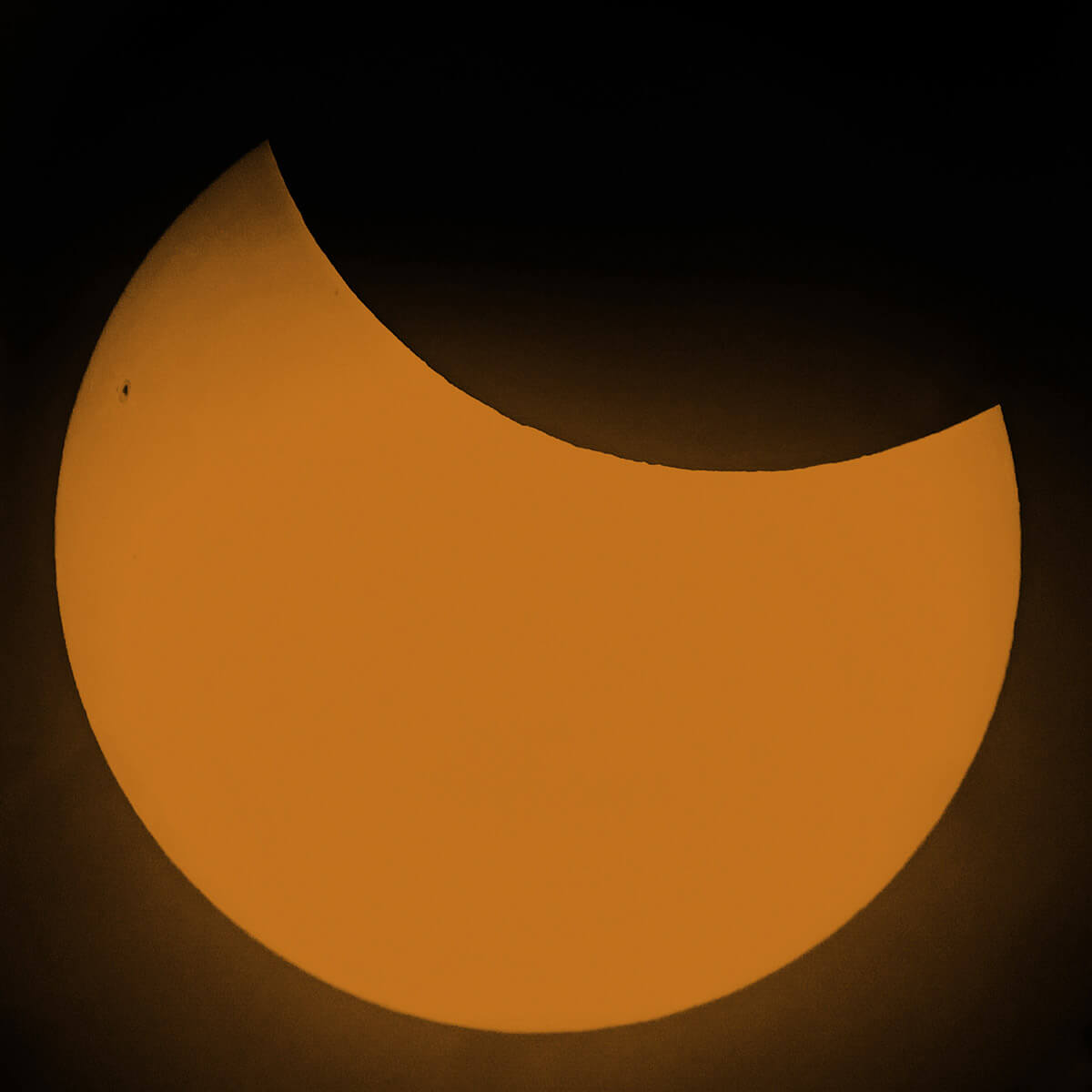 29 March 2025 Partial Solar Eclipse Maximum (Colourised) - 29 Mar 2025