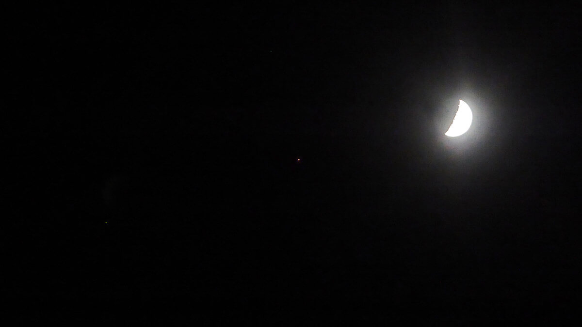 Moon, Mars, and Asellus Australis - 03 May 2025