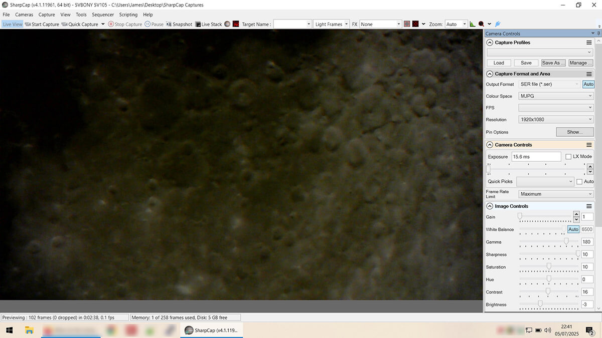 Moon (Aatro Camera Screenshot) - 05 Jul 2025