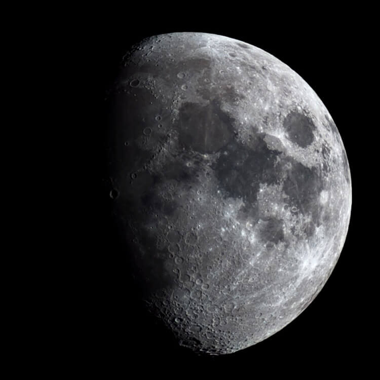 The Moon (74%) - Seestar S50 - 25 May 2026