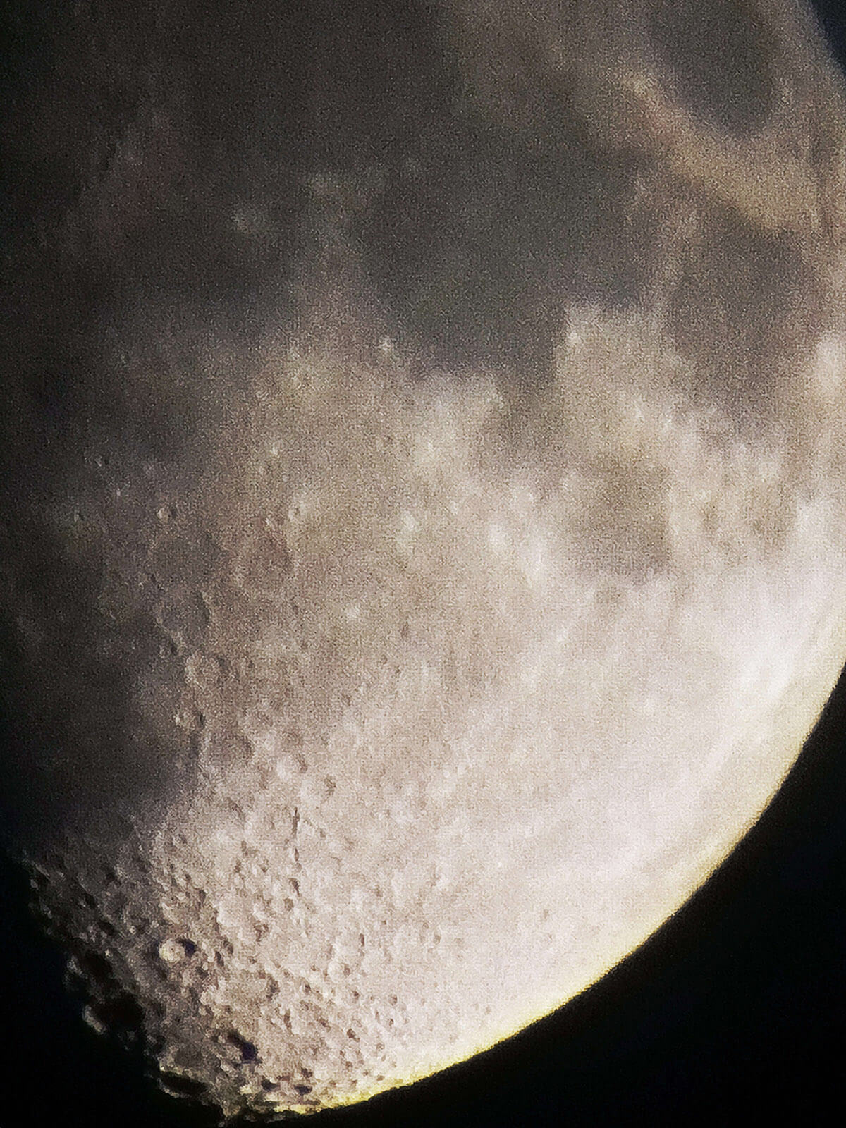 Moon at First Quarter (Celestron Inspire 90 mm Test) - 20 Sep 2026