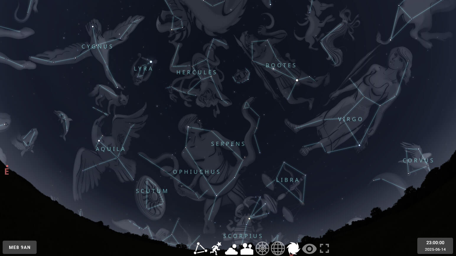Summer Night Sky - 14 Jun 2025