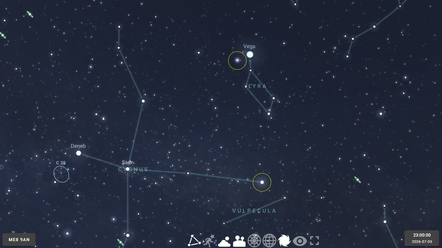 Double Stars in Cygnus and Lyra - 03 Jul 2026
