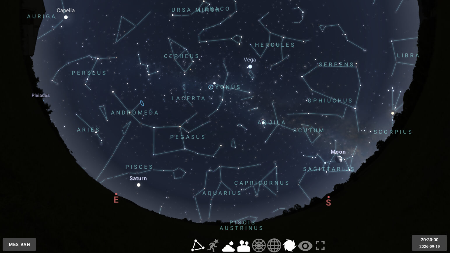 Autumn Night Sky - 19 Sep 2026