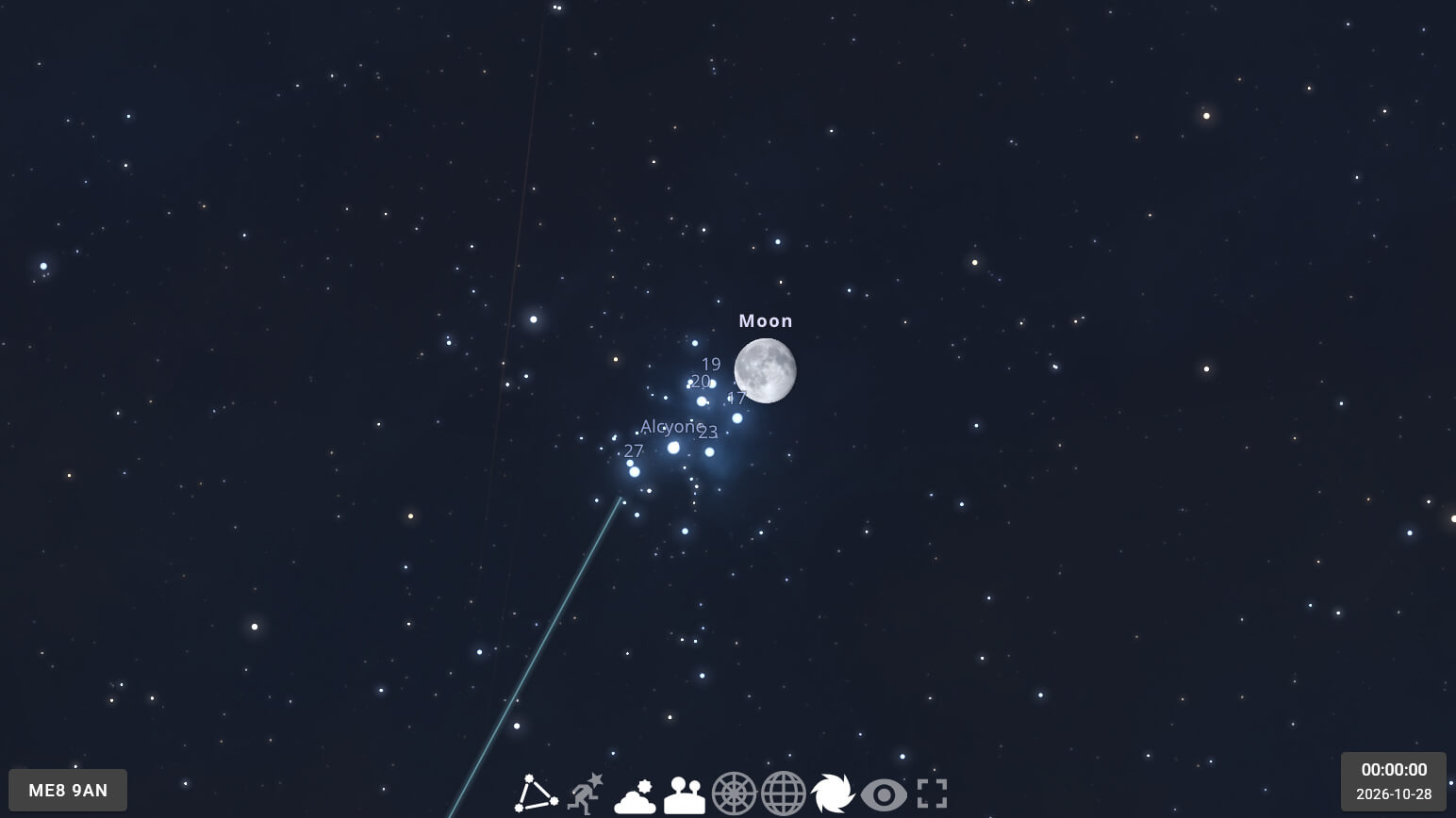 Moon Occults Pleiades - 28 Oct 2026