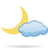 Mostly clear (night)